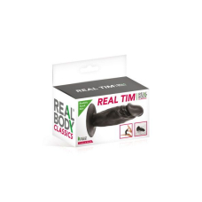 Фалоімітатор Real Body – Real Tim Black, TPE, довжина 11 см, діам. 3.4 см