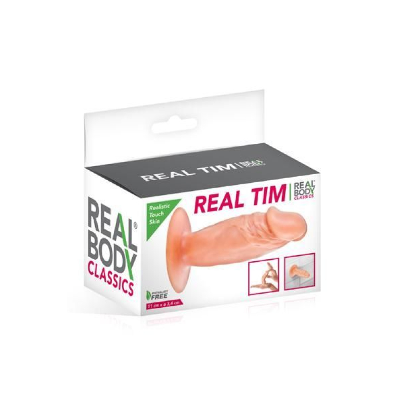 Фаллоимитатор Real Body – Real Tim Flash, TPE, длина 11 см, диам. 3.4 см