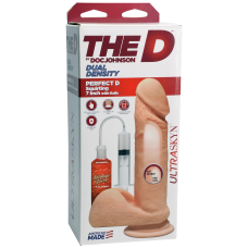 Фалоімітатор з еякуляцією Hismith The D ULTRASKYN Perfect D Squirting – довжина 17.8 см, діам. 4.3 см