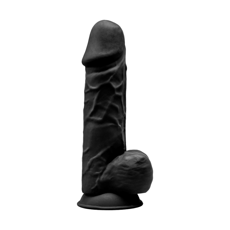Фаллоимитатор SilexD Norman Black, двухслойный, силикон + Silexpan, длина 21.6 см, диам. 5 см