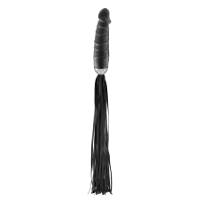 Флогер с ручкой-дилдо Fetish Tentation Whip with Dildo Handle
