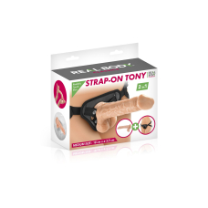 Жіночий страпон-трусики 2в1 Real Body – Tony: довжина 18 см, діам. 3,5 см, трусики та фалоімітатор