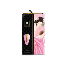 Кліторальний вібратор – Shunga Obi Light Pink – 5 рівнів інтенсивності, 10 режимів вібрації