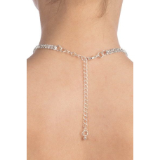 Ожерелье со стразами Bijoux Pour Toi – Audrey Серебристый