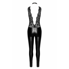 Комбінезон Noir Handmade F298 Libido Deep–V catsuit with collar and pearl chain – XL