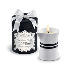 Масажна свічка Petits Joujoux - London - Rhubarb, Cassis and Ambra (180 г) розкішна упаковка