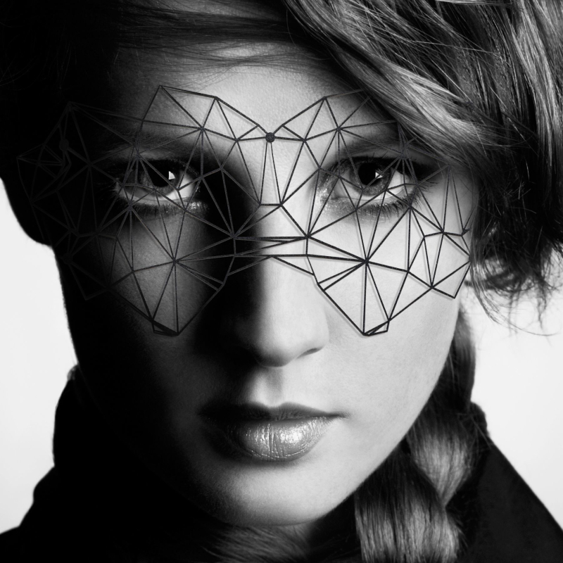 Маска на обличчя Bijoux Indiscrets – Kristine Mask, вінілова, клейове кріплення, без зав'язок