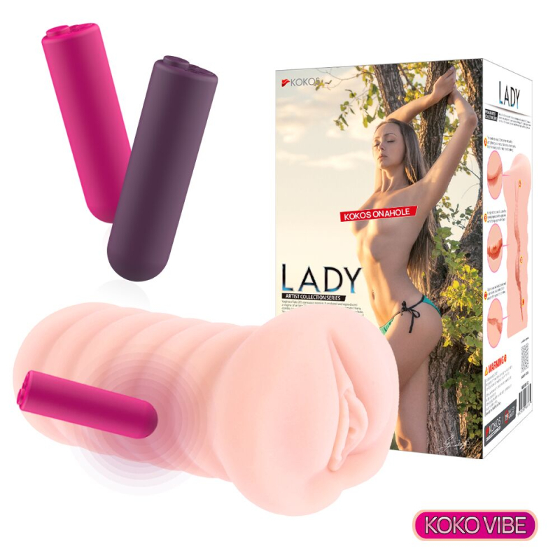 Мастурбатор для чоловіків – вагіна з вібрацією – Kokos Lady Vibe