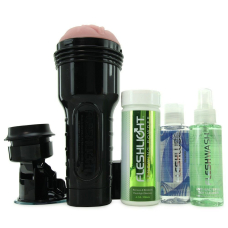 Мастурбатор на присосці – Fleshlight Pink Lady Original Value Pack + змазка, очищувальний та відновлювальний засіб