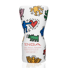 Мастурбатор пеніса самозмащувальний – Tenga Keith Haring Soft Case Cup