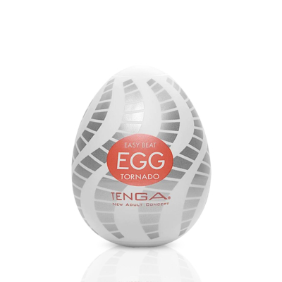 Мастурбатор яйце Tenga Egg Tornado – спирально-геометрический рельеф