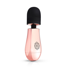 Міні вібромасажер "мікрофон" Rosy Gold Nouveau Mini Massager – 10 потужних вібро режимів, текстуровані реберця