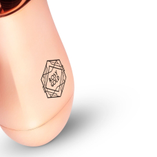 Міні вібромасажер "мікрофон" Rosy Gold Nouveau Mini Massager – 10 потужних вібро режимів, текстуровані реберця
