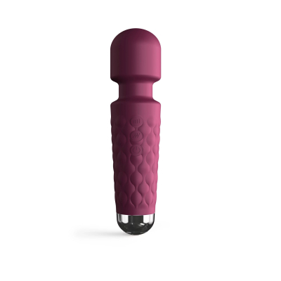 Міні вібромасажер (вібратор мікрофон) – Dorcel Wand Mini Wanderful Plum – гнучка головка, 10 вібро-режимів