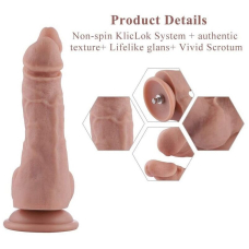 Подвійний фалоімітатор Hismith Double Penetrator Silicone Dildo, довжина 19 см