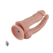 Подвійний фалоімітатор Hismith Double Penetrator Silicone Dildo, довжина 19 см