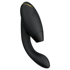 Womanizer Duo 2 Black – Двойной вакуумный стимулятор с вибрацией (14 режимов вакуума + 10 вибрации)