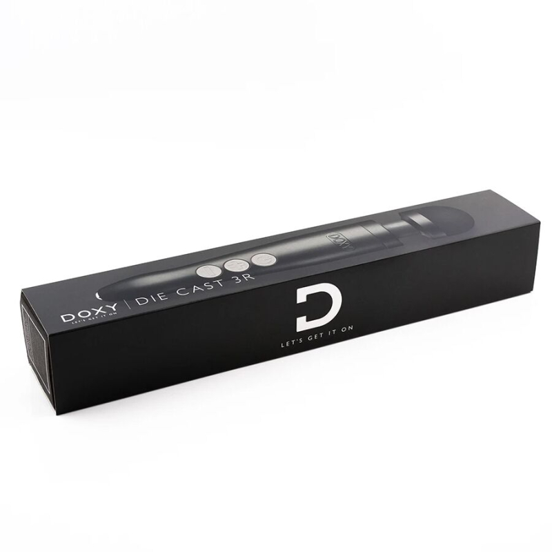 Мощный вибратор микрофон – DOXY Die Cast 3R Matte Black – металлический корпус, вибрация 3000–9000 об/мин