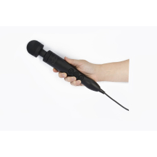 Мощный вибромассажер – DOXY Die Cast 3 Matt Black с металлическим корпусом, питание 220 В