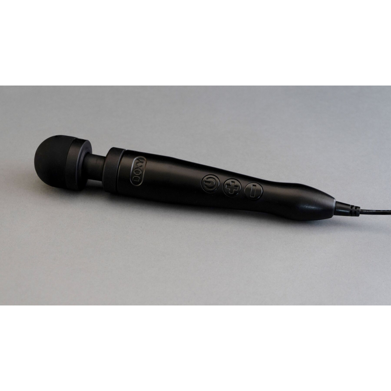 Мощный вибромассажер – DOXY Die Cast 3 Matt Black с металлическим корпусом, питание 220 В