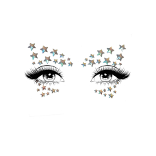 Прикраса–зірочки для тіла Leg Avenue Celeste face jewels sticker, наліпки, світяться у темряві зеленим кольором