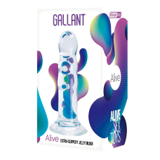 Прозорий фалоімітатор Alive Gallant Jelly Dildo, довжина 16 см