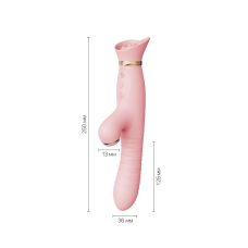 Пульсатор-вібратор з вакуумною стимуляцією – Zalo ROSE Thruster Strawberry Pink – 3 вібрації, 3 пульсації, 3 вакууму
