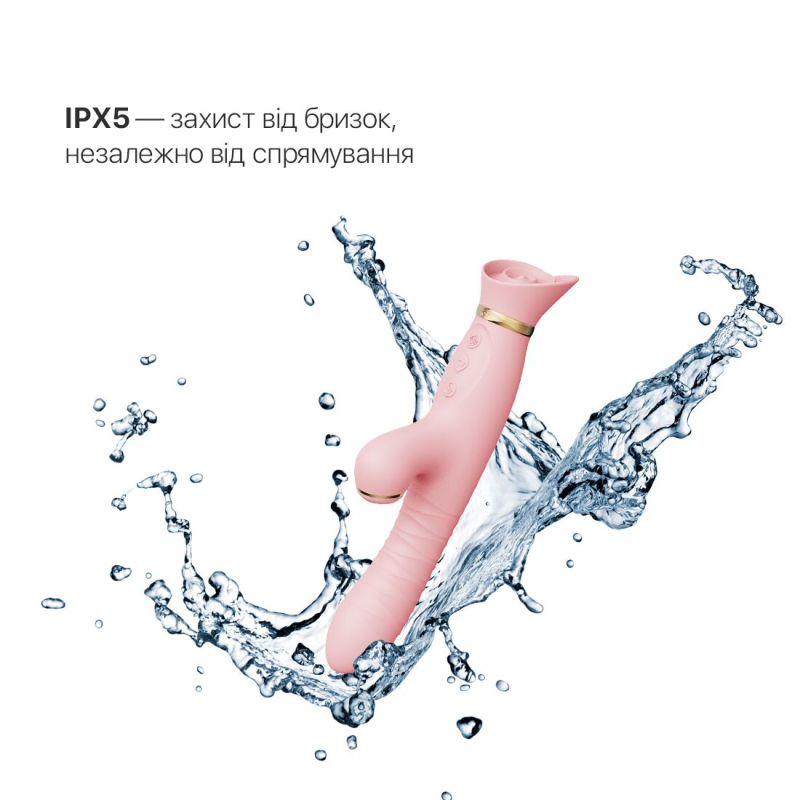 Пульсатор-вібратор з вакуумною стимуляцією – Zalo ROSE Thruster Strawberry Pink – 3 вібрації, 3 пульсації, 3 вакууму