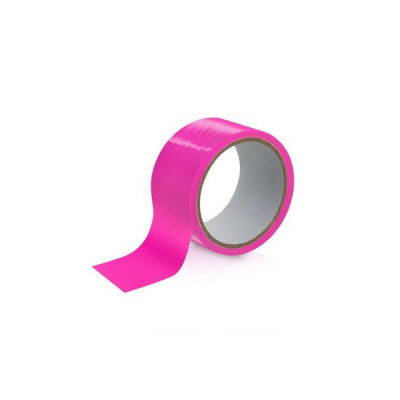 Скотч для бондажа Fetish Tentation Fuchsia (15м), не липне до шкіри і волосків, тільки сам до себе