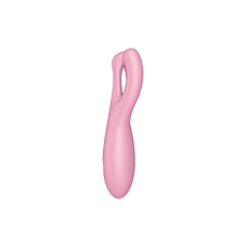Смарт кліторальний вібратор – Satisfyer Threesome 4 Pink – три пальчики, 12 режимів, керування на відстані