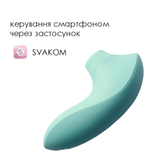 Смарт вакуумний стимулятор – Svakom Pulse Lite Neo Seafoam Blue – мобільне App-керування