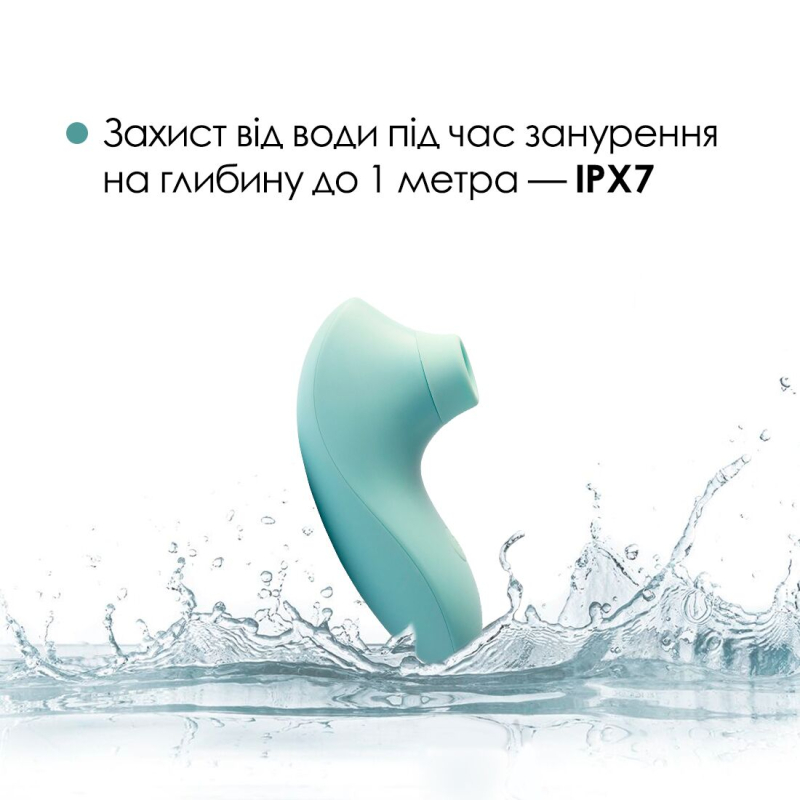 Смарт вакуумний стимулятор – Svakom Pulse Lite Neo Seafoam Blue – мобільне App-керування