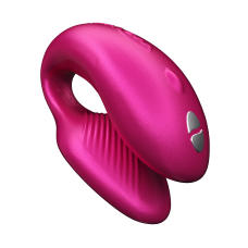 Смарт-вібратор для пар – We-Vibe Chorus Cosmic Pink – пульт + дистанційне App управління з телефона