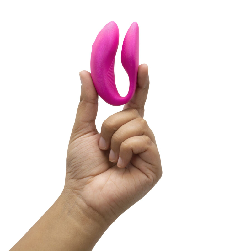 Смарт-вибратор для пар – We-Vibe Chorus Cosmic Pink – пульт + дистанционное App управление с телефона