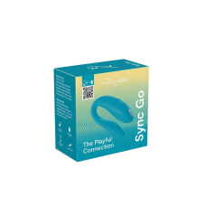 Смарт-вибратор для пар – We-Vibe Sync GO Turquoise – тревел-кейс, пульт, дистанционное управление с телефона