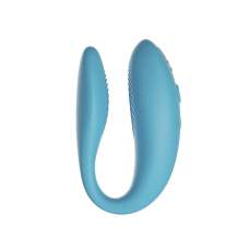 Смарт-вібратор для пар – We-Vibe Sync GO Turquoise – тревел-кейс, пульт, дистанційне керування з телефона