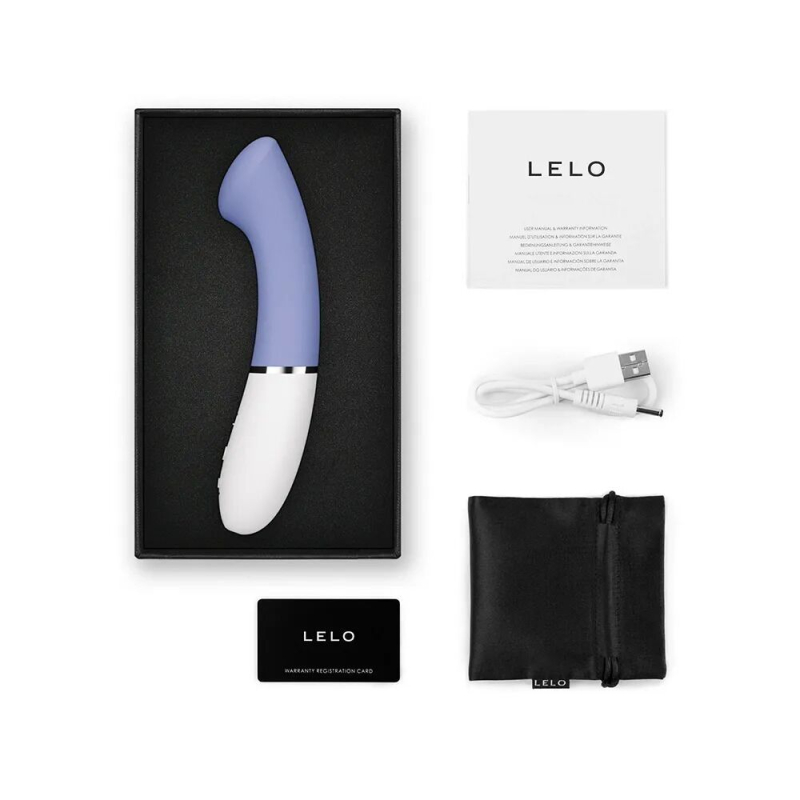 Смарт вибратор для точки G - LELO GIGI 3 Powder Blue, голубого цвета