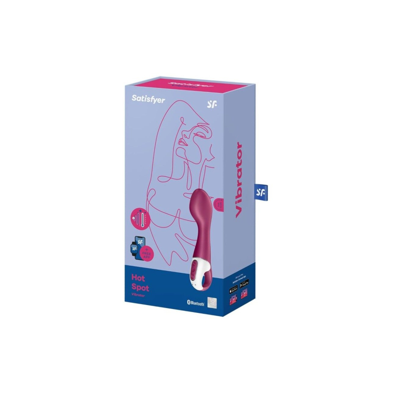 Смарт вібратор для точки G з підігрівом – Satisfyer Hot Spot – дистанційне управління з телефона на відстані