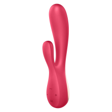 Смарт вібратор-кролик з 2 моторами Satisfyer Mono Flex Red – App дистанційне керування через інтернет на відстані