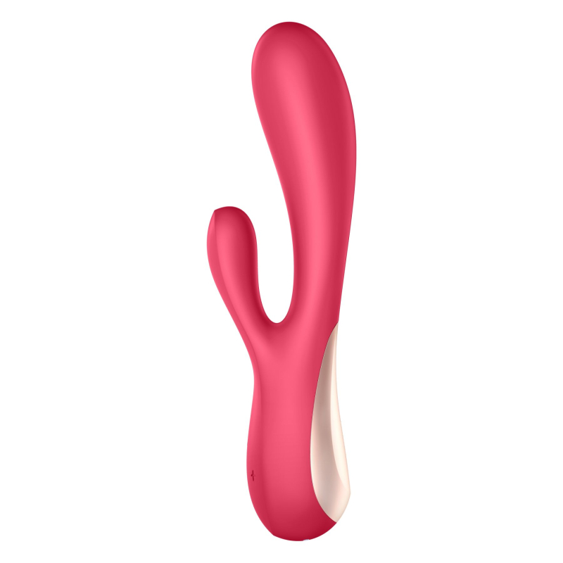 Смарт вібратор-кролик з 2 моторами Satisfyer Mono Flex Red – App дистанційне керування через інтернет на відстані