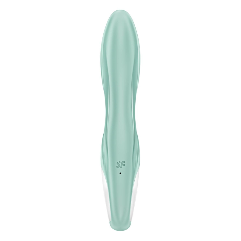 Смарт вібратор-кролик з надувом – Satisfyer Air Pump Bunny 5+ – управління з телефона на відстанні через додаток