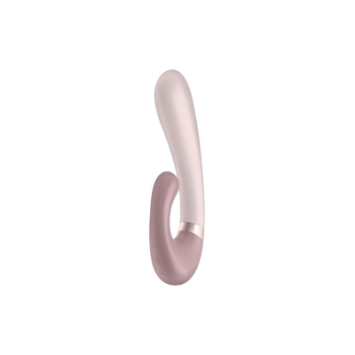 Смарт вибратор-кролик с подогревом до 40° – Satisfyer Heat Wave Mauve – 2 мотора, App-управление