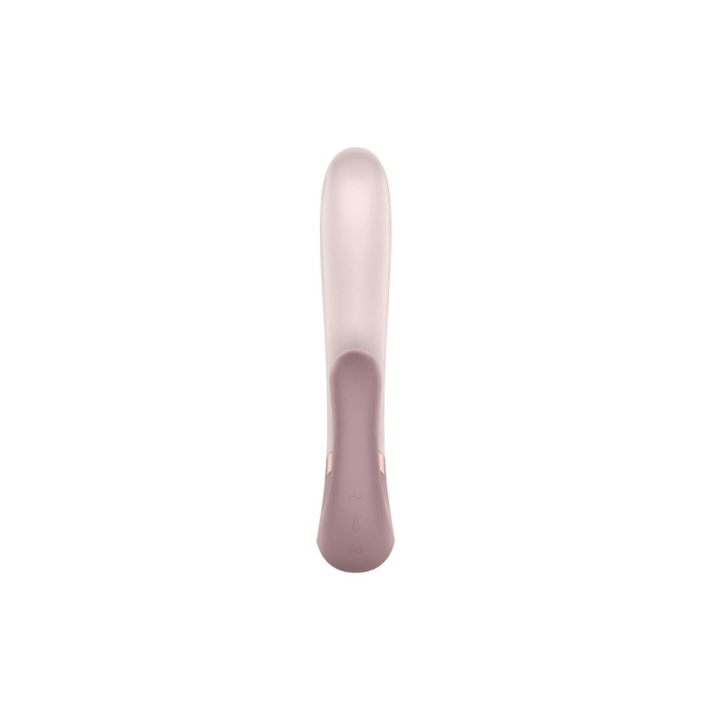 Смарт вибратор-кролик с подогревом до 40° – Satisfyer Heat Wave Mauve – 2 мотора, App-управление