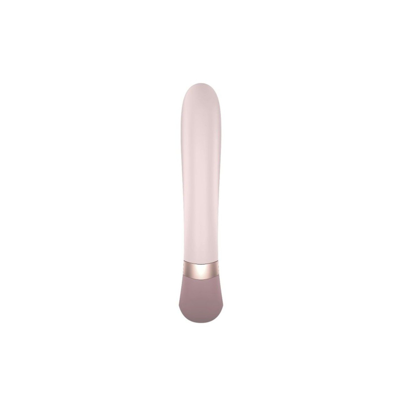 Смарт вибратор-кролик с подогревом до 40° – Satisfyer Heat Wave Mauve – 2 мотора, App-управление