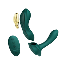 Смарт-вібратор у трусики – Zalo AYA Turquoise Green – пульт керування, насадка для точки G, надійна фіксація магнітом