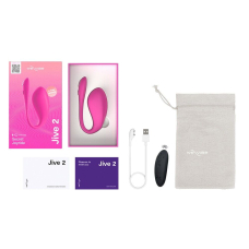 Смарт-віброяйце – We-Vibe Jive 2 Electric Pink, пульт керування, 4 години роботи