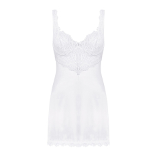 Сорочка Obsessive Amor Blanco underwire chemise & thong Білий S/M
