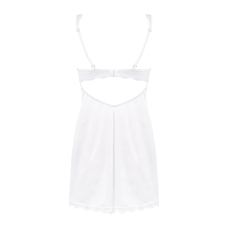 Сорочка Obsessive Amor Blanco underwire chemise & thong Білий S/M