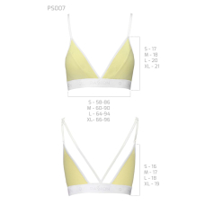Спортивний топ з подвійними бретелями Passion PS007 TOP XL, жовтий