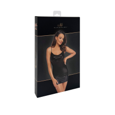 Сукня Noir Handmade F307 Mirage wetlook mini dress with jewelry rhinestone chain – M